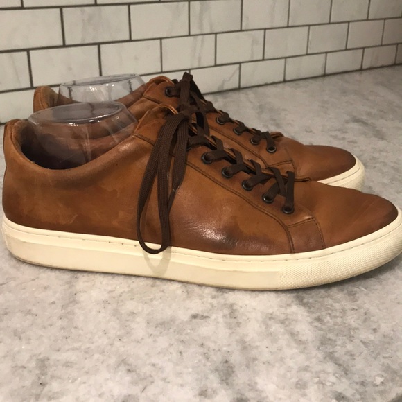 Thursday Boot Company Other - Thursday Boot Everyday Sneakers Mens Size 12 Cognac Leather Lace Up Shoes